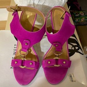 Nine West Pink 4” heels size 9